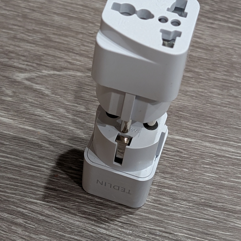 White Universal Travel Adapter